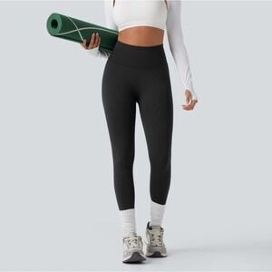 Halara OneForm Gray Yoga Leggings High Waisted Tummy Control Butt Lifting Size L